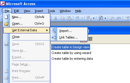 Linking Microsoft Access tables to
                MySQL tables